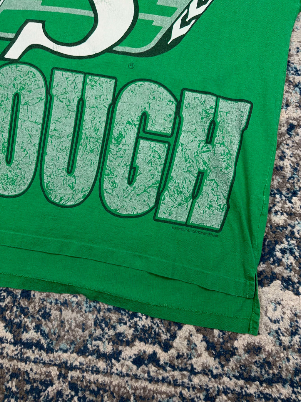 Vintage 1993 Saskatchewan Roughriders CFL Big Graphic Football T-Shirt Size XL