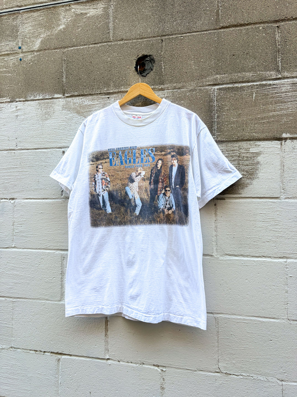 Vintage 1994 Eagles Hell Freezes Over Rock Music Tour Graphic T-Shirt Size XL