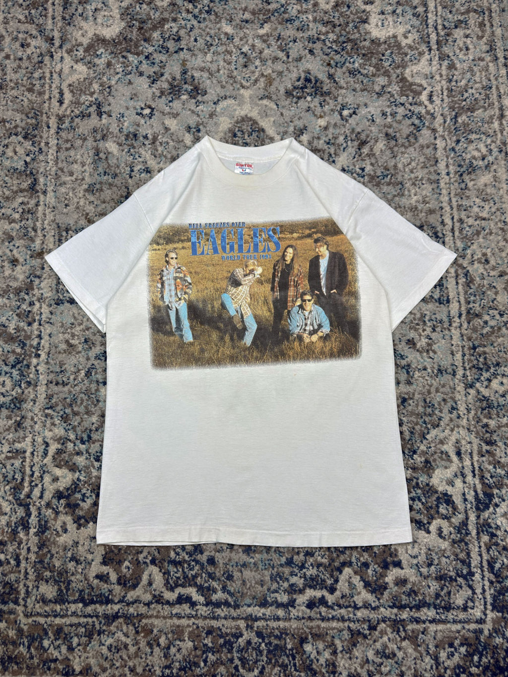 Vintage 1994 Eagles Hell Freezes Over Rock Music Tour Graphic T-Shirt Size XL