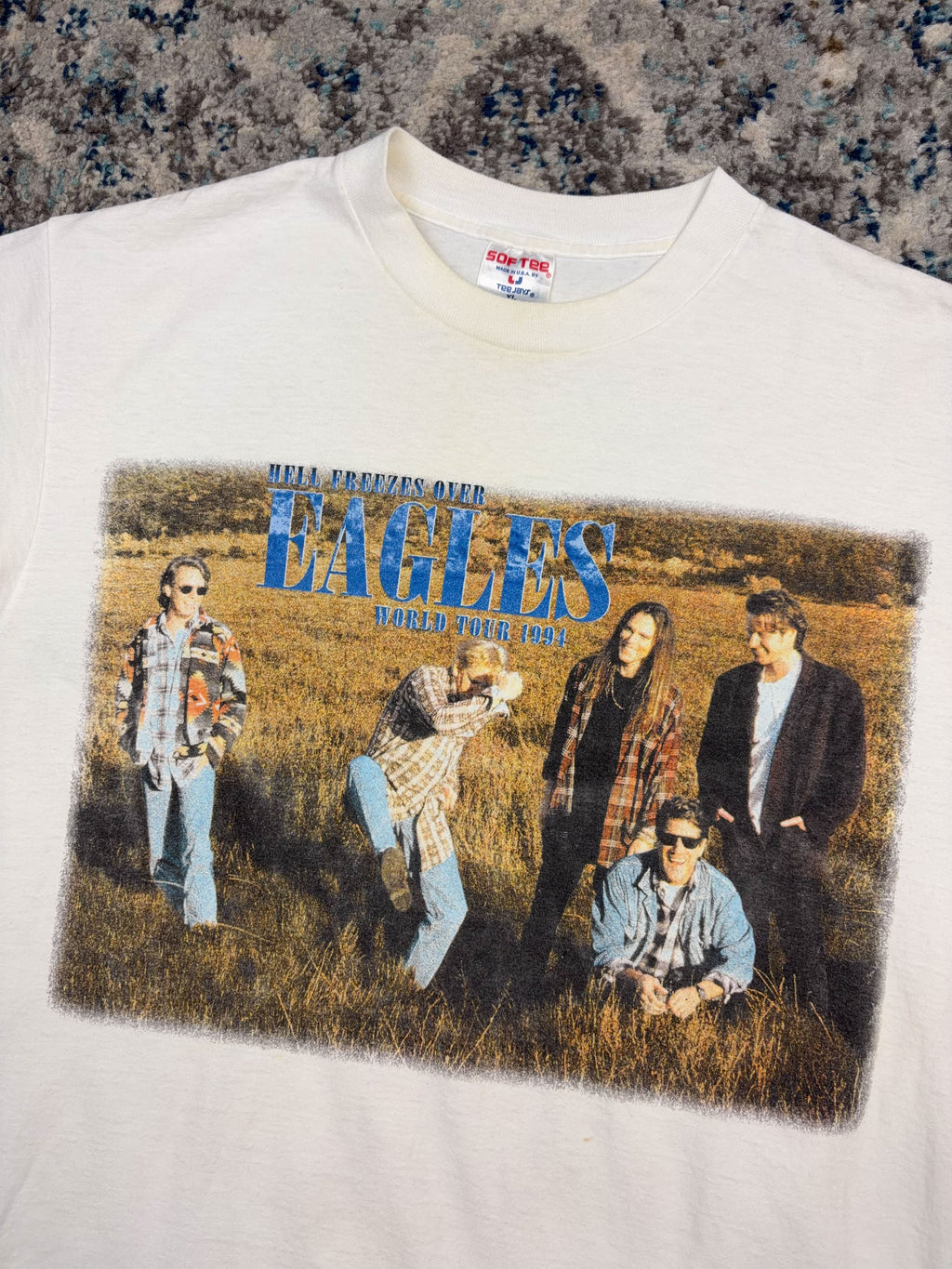 Vintage 1994 Eagles Hell Freezes Over Rock Music Tour Graphic T-Shirt Size XL