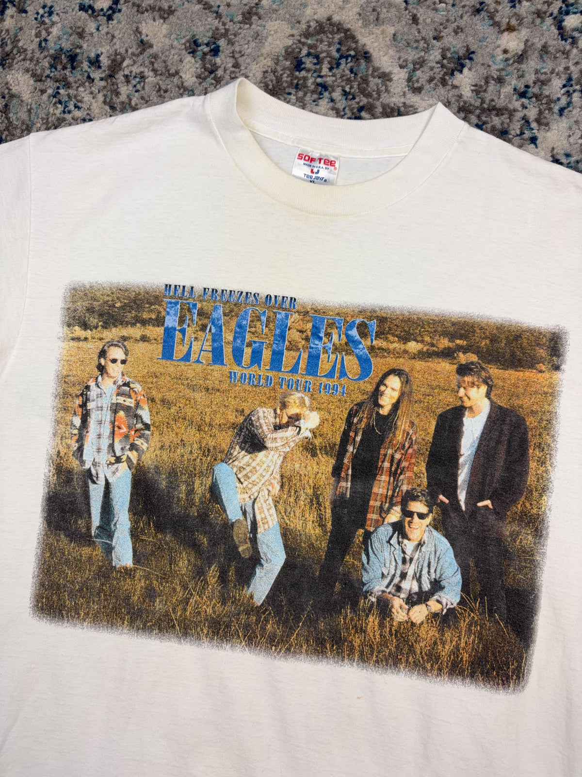 Vintage 1994 Eagles Hell Freezes Over Rock Music Tour Graphic T-Shirt Size XL