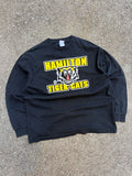 Vintage Hamilton Tiger Cats CFL Logo Spellout Long Sleeve T-Shirt Size XL