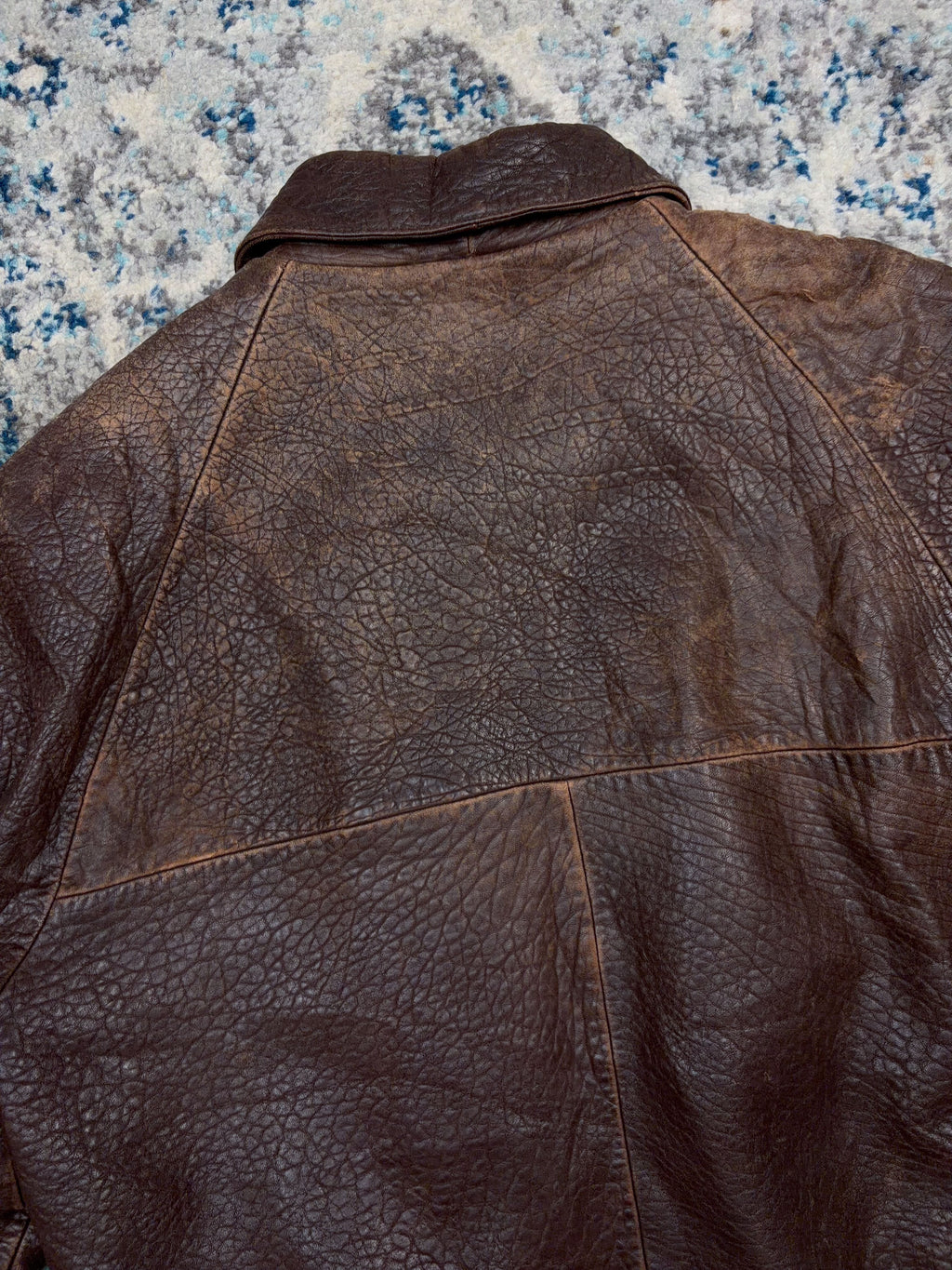 Vintage Pelle Studios Brown Leather Bomber Jacket Size Small