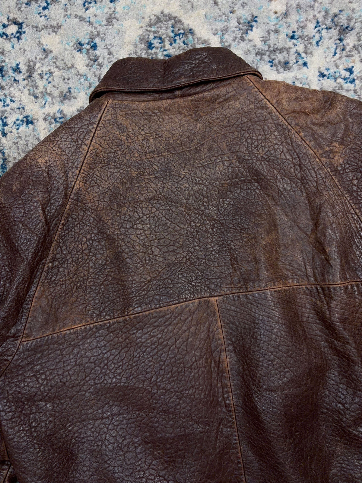 Vintage Pelle Studios Brown Leather Bomber Jacket Size Small