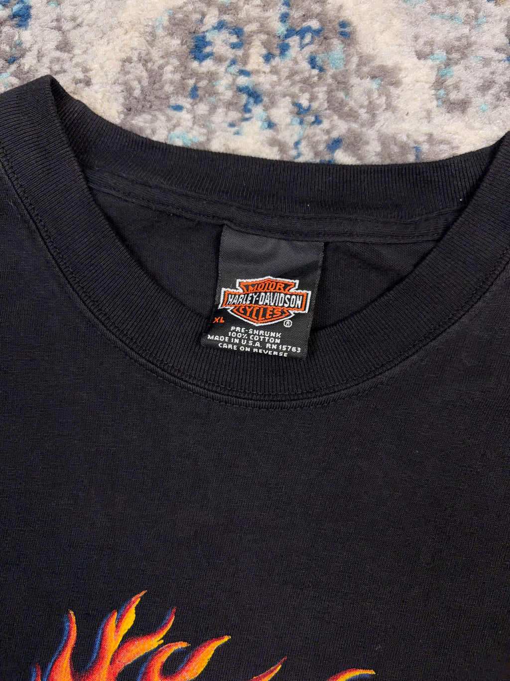 Vintage 2001 Harley Davidson Phoenix Graphic Spellout T-Shirt Size XL