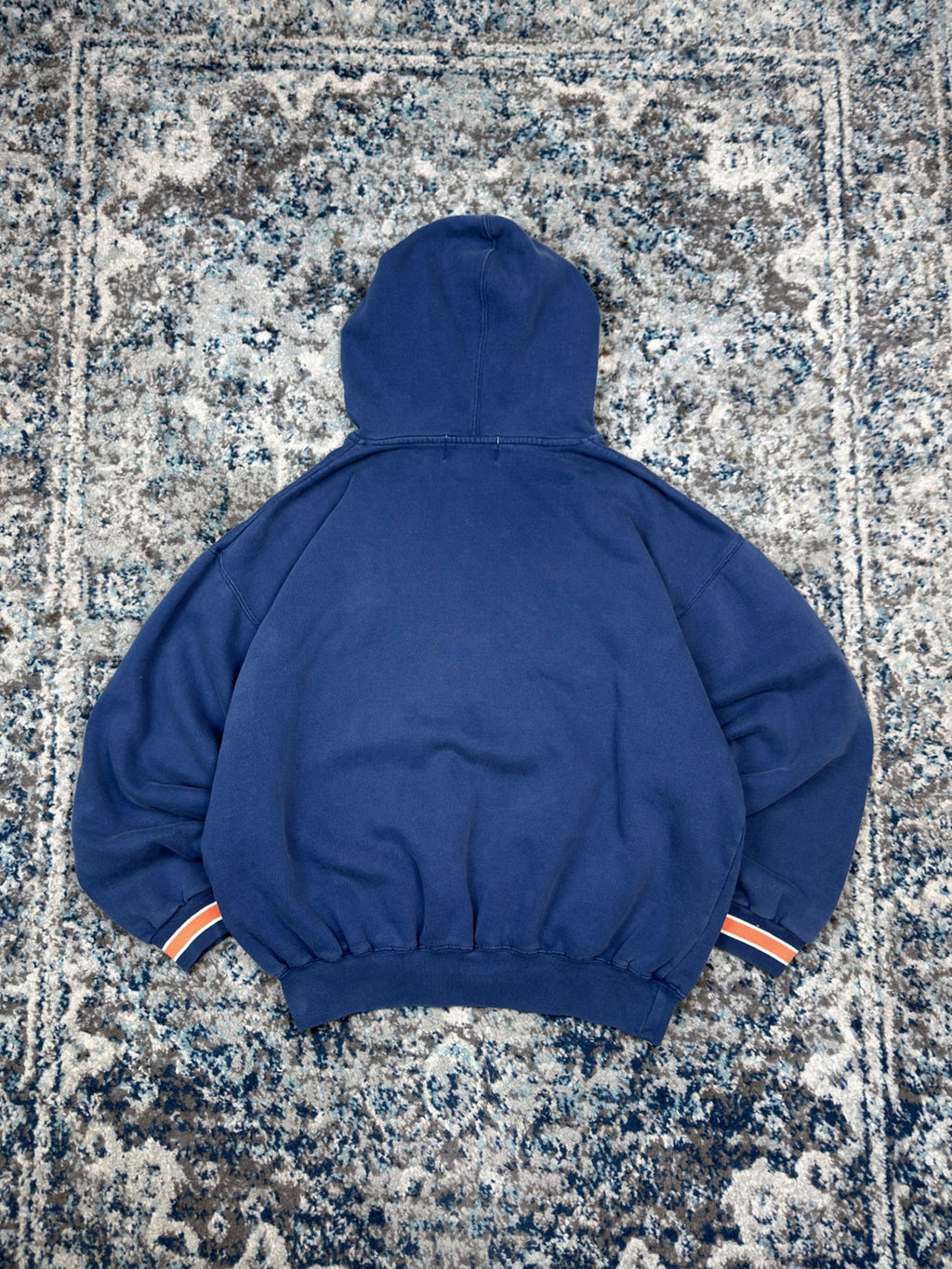 Vintage Chicago Bears NFL Embroidered Logo Spellout Hooded Starter Sweatshirt Size Medium