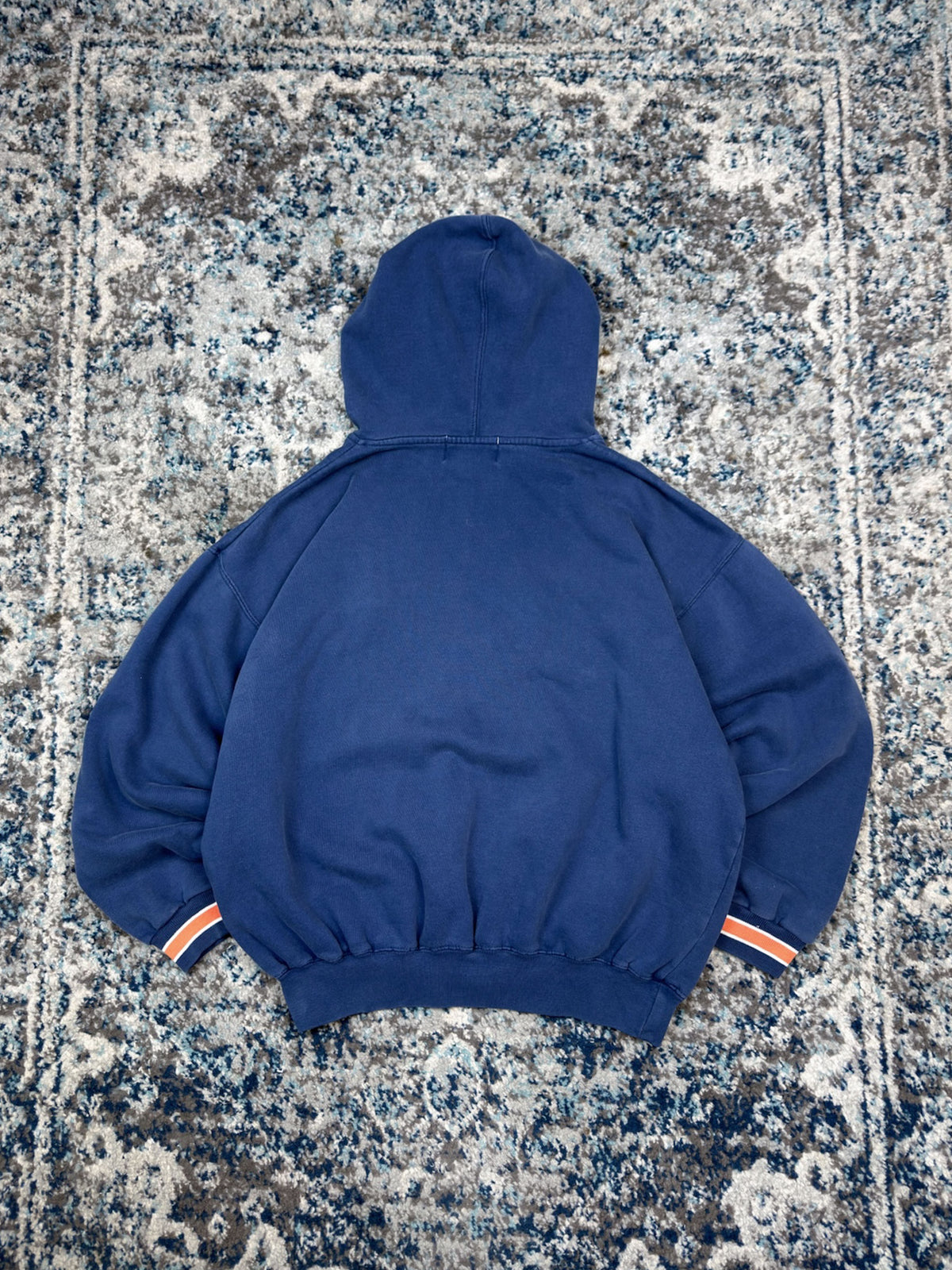 Vintage Chicago Bears NFL Embroidered Logo Spellout Hooded Starter Sweatshirt Size Medium