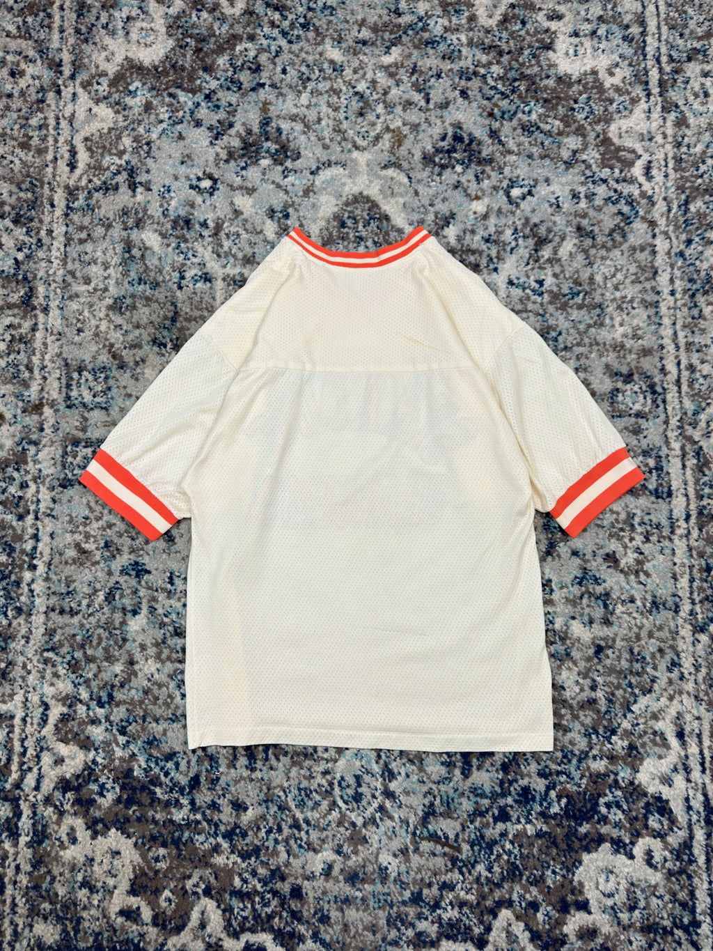 Vintage 80s/90s Syracuse Orangemen NCAA Logo 7 Mesh Football Jersey Size Medium
