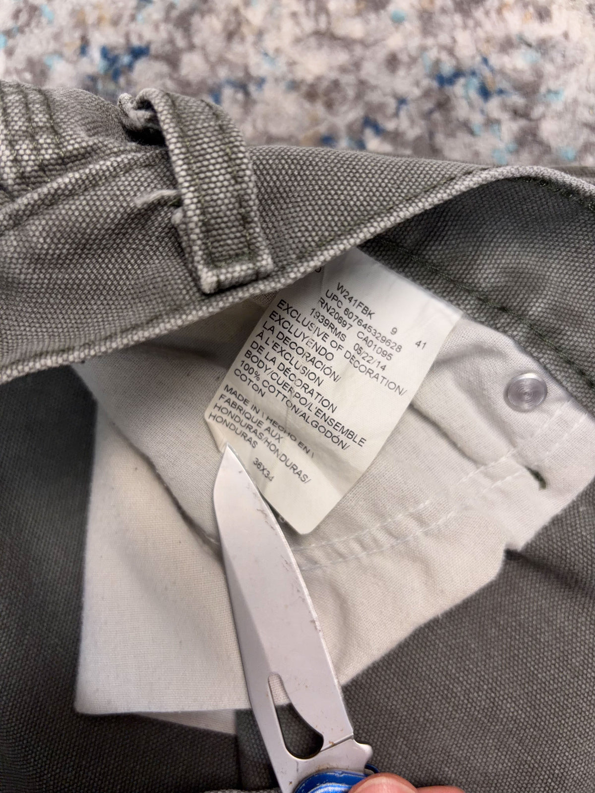 Vintage Dickies Canvas Workwear Carpenter Pants Size 34