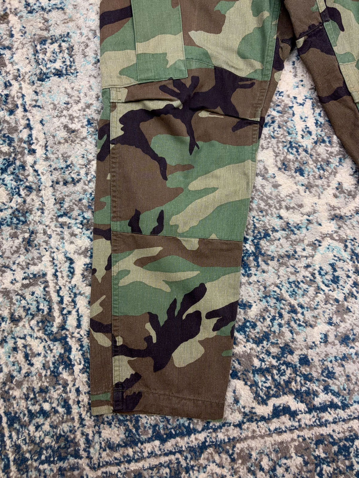 Vintage US Military Woodland Camo Battle Uniform Cargo Pants Size 30