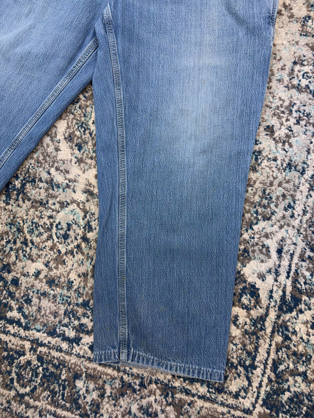 Vintage Carhartt Dungaree Fit Medium Wash Denim Five Pocket Workwear Pants Size 36