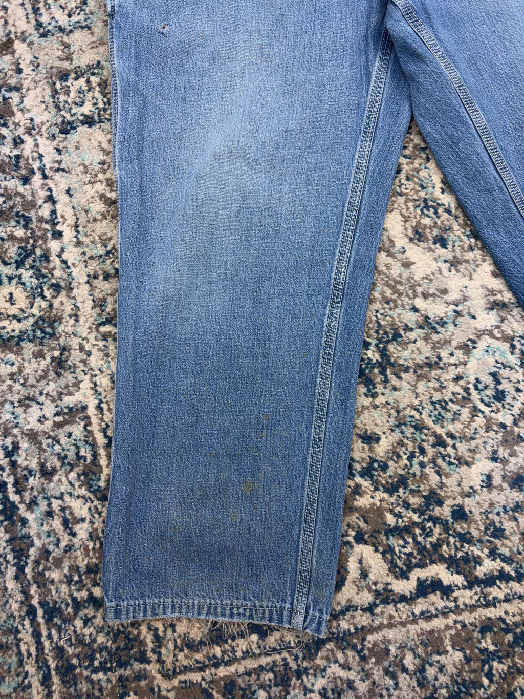 Vintage Carhartt Dungaree Fit Medium Wash Denim Five Pocket Workwear Pants Size 36