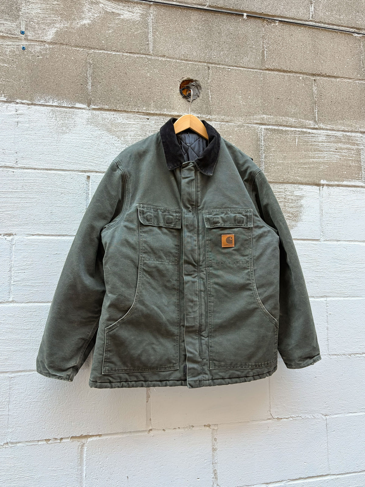 Vintage Carhartt Quilted Lined Canvas Workwear Arctic Jacket Size XL
