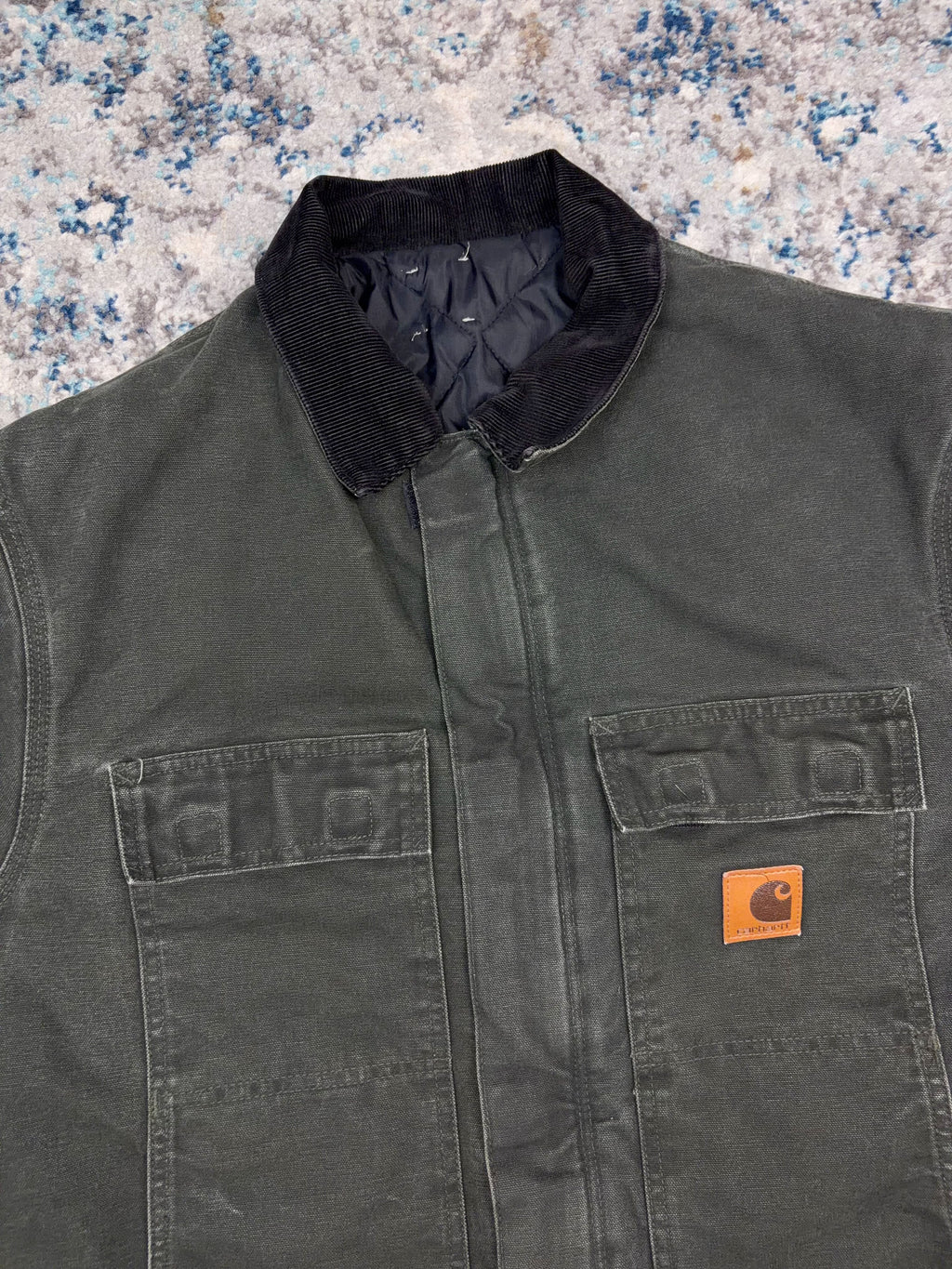 Vintage Carhartt Quilted Lined Canvas Workwear Arctic Jacket Size XL