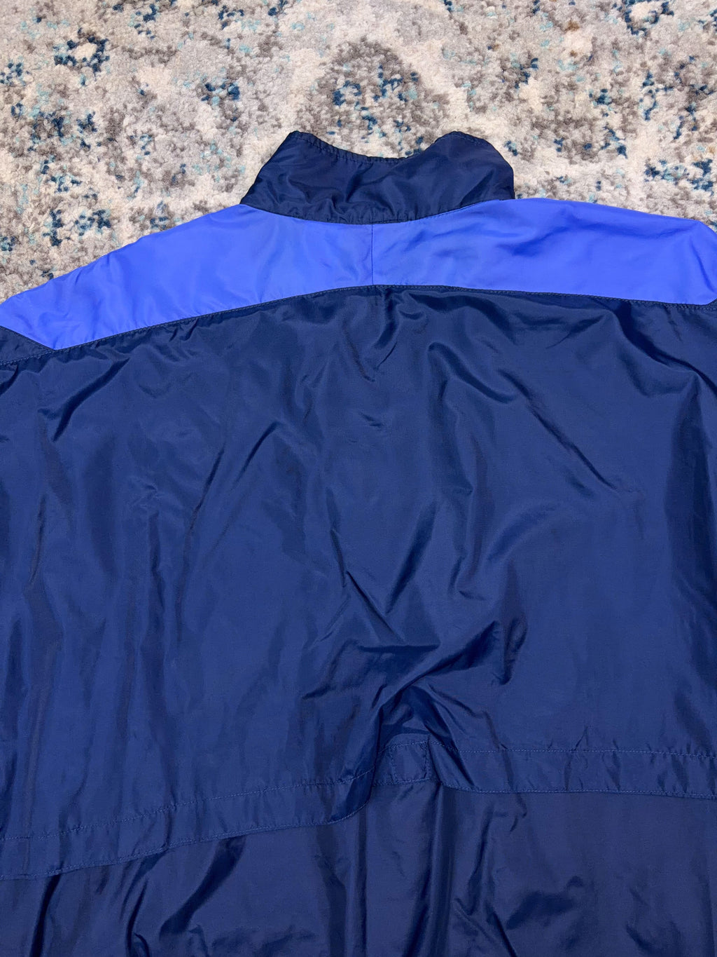 Vintage Nike Embroidered Swoosh Spellout Sleeve Block Windbreaker Jacket Size Large
