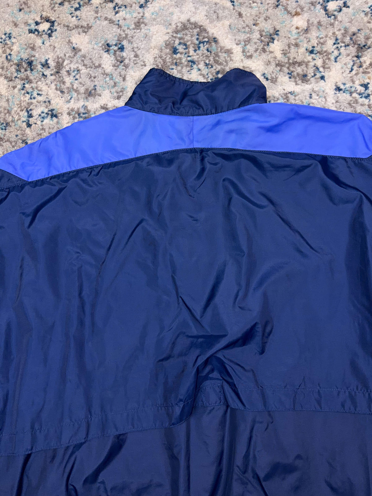 Vintage Nike Embroidered Swoosh Spellout Sleeve Block Windbreaker Jacket Size Large