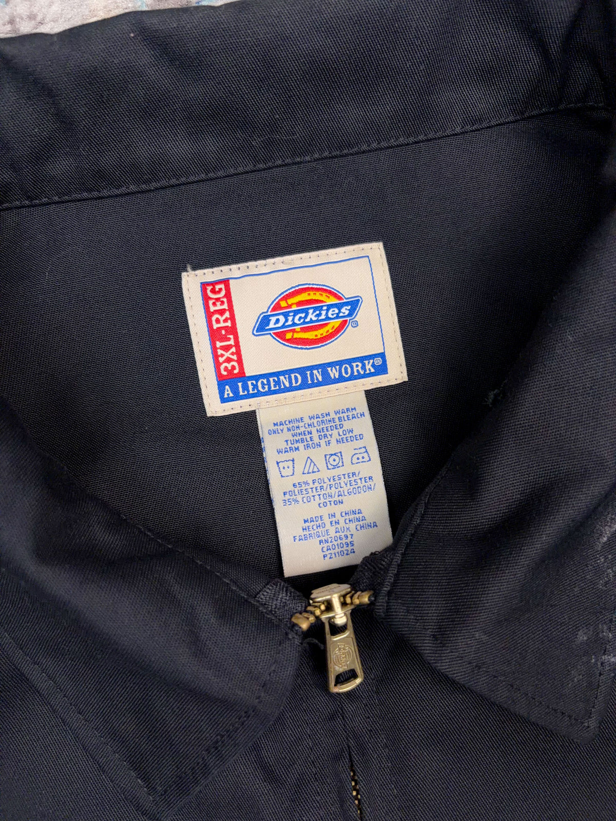 Dickies Lightweight Canvas Workwear Full Zip Jacket Size 3XL