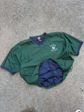 Vintage Irish Golf Club Embroidered Crest Short Sleeve Windbreaker Bomber Jacket Size 2XL