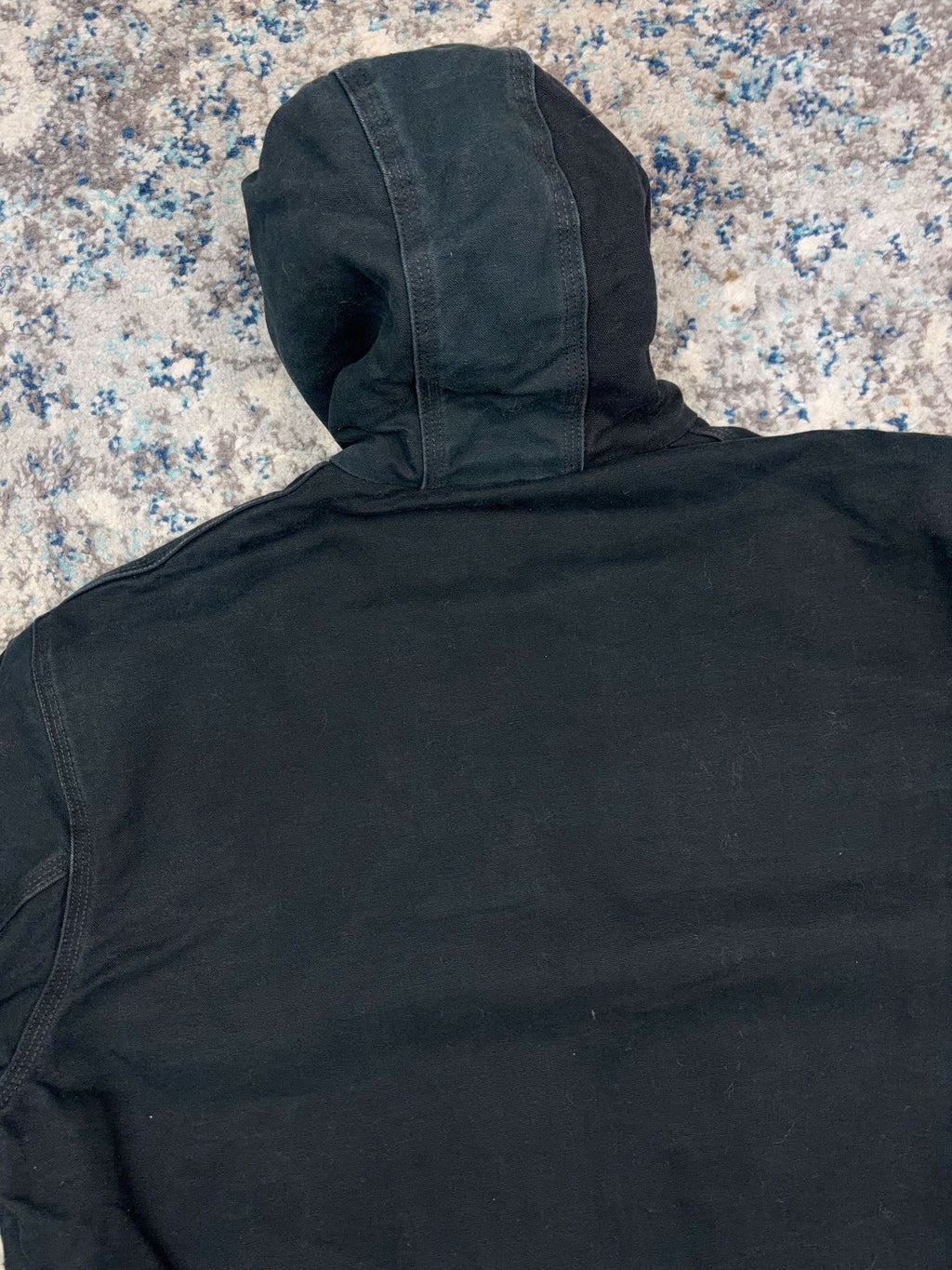 Vintage Carhartt Quilted Lined Canvas Workwear Hooded Active Bomber Jacket Size 2XL