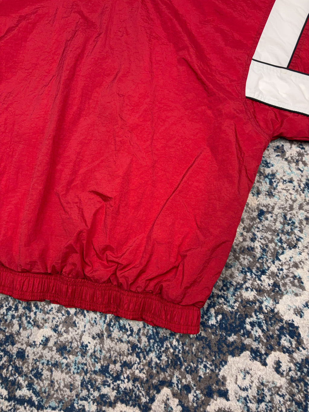 Vintage 90s Adidas Team Canada Embroidered Logo Striped Windbreaker Jacket Size Large