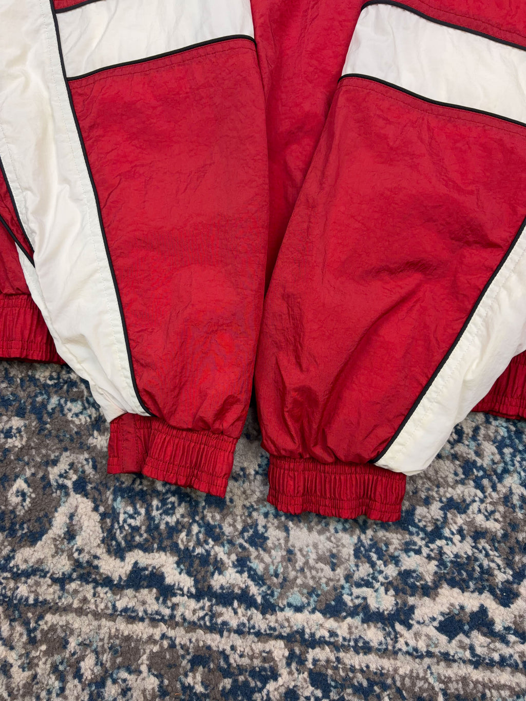 Vintage 90s Adidas Team Canada Embroidered Logo Striped Windbreaker Jacket Size Large