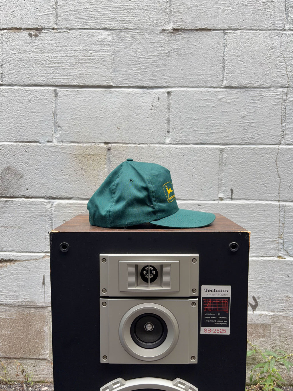 Vintage 90s John Deere Greendale Farm Garden Ontario Snapback Hat OSFA