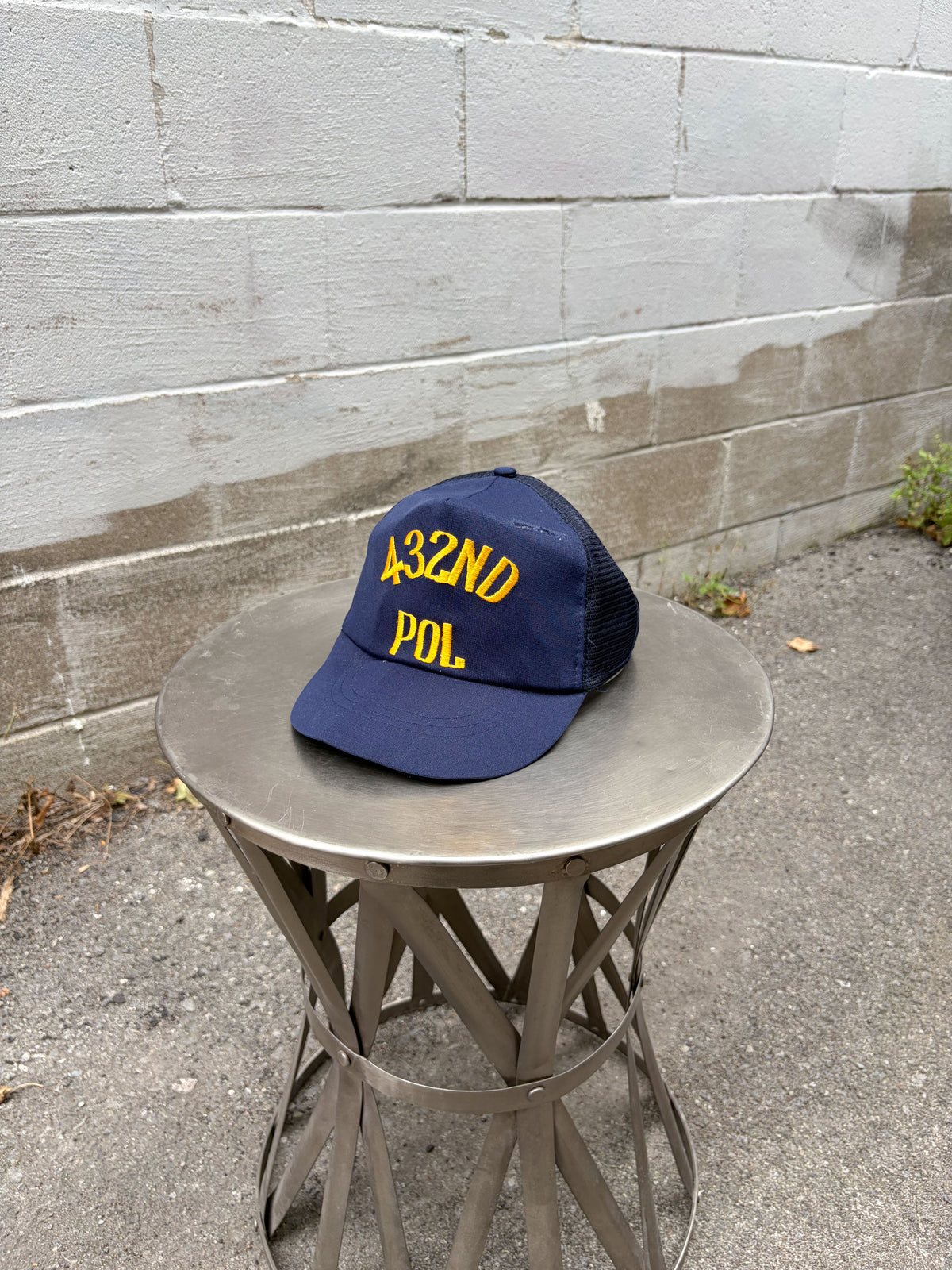 Vintage 80s/90s U.S. Airforce 432ND POL Embroidered Spellout Strapback Hat OSFA