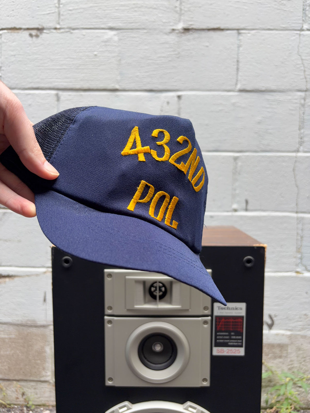 Vintage 80s/90s U.S. Airforce 432ND POL Embroidered Spellout Strapback Hat OSFA