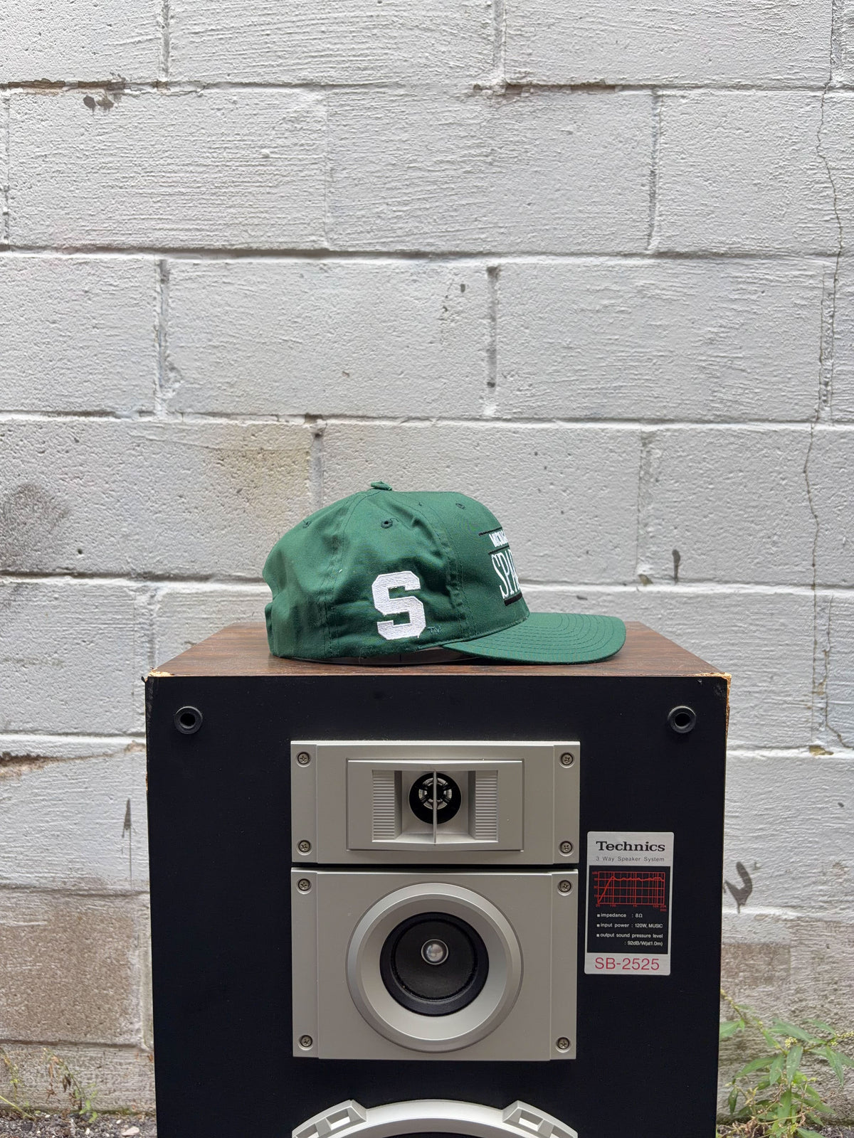 Vintage Michigan State Spartans NCAA Embroidered Spellout Snapback Hat OSFA