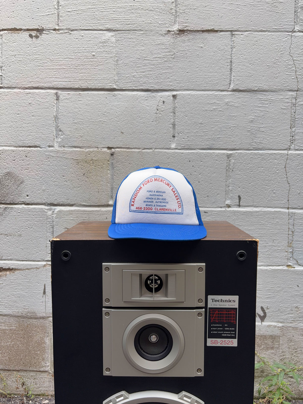 Vintage 80s/90s Random Ford Mercury Sales Clarenville Spellout Trucker Snapback Hat OSFA