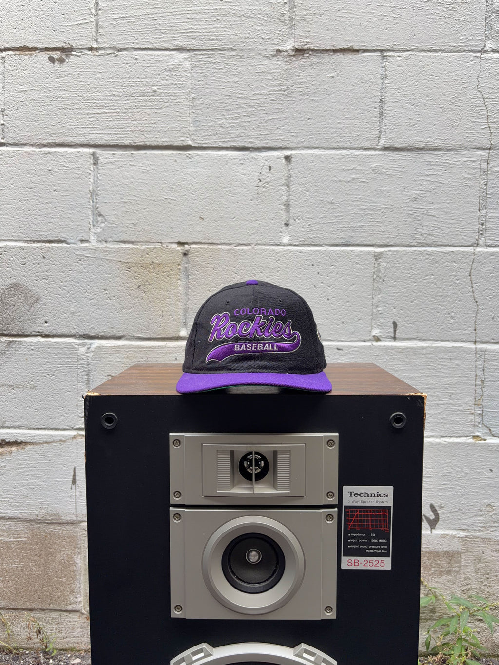 Vintage 90s Colorado Rockies Embroidered Tailsweep Starter Snapback Hat OSFA