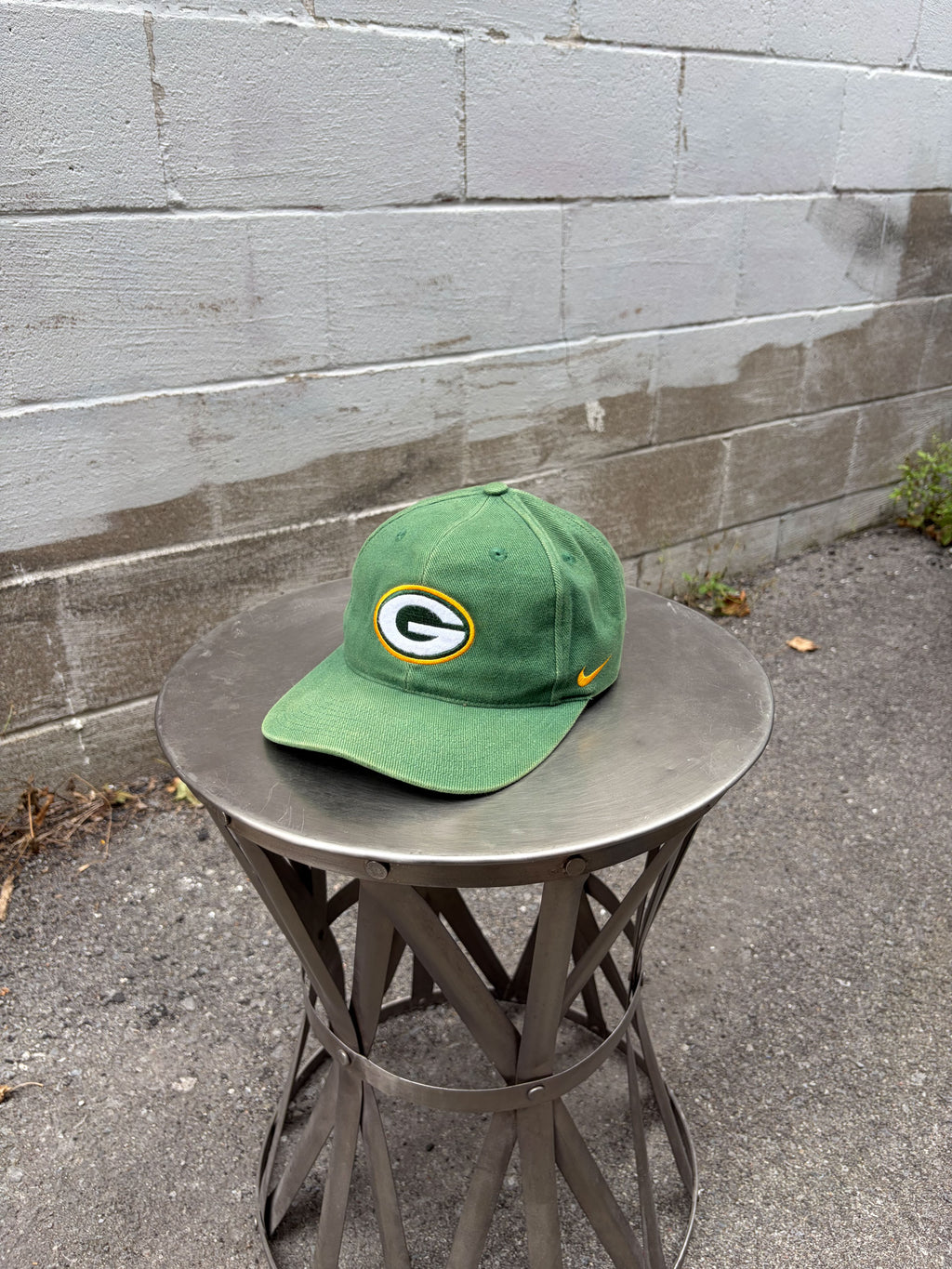 Vintage Green Bay Packers NFL Nike Embroidered Logo Snapback Hat OSFA