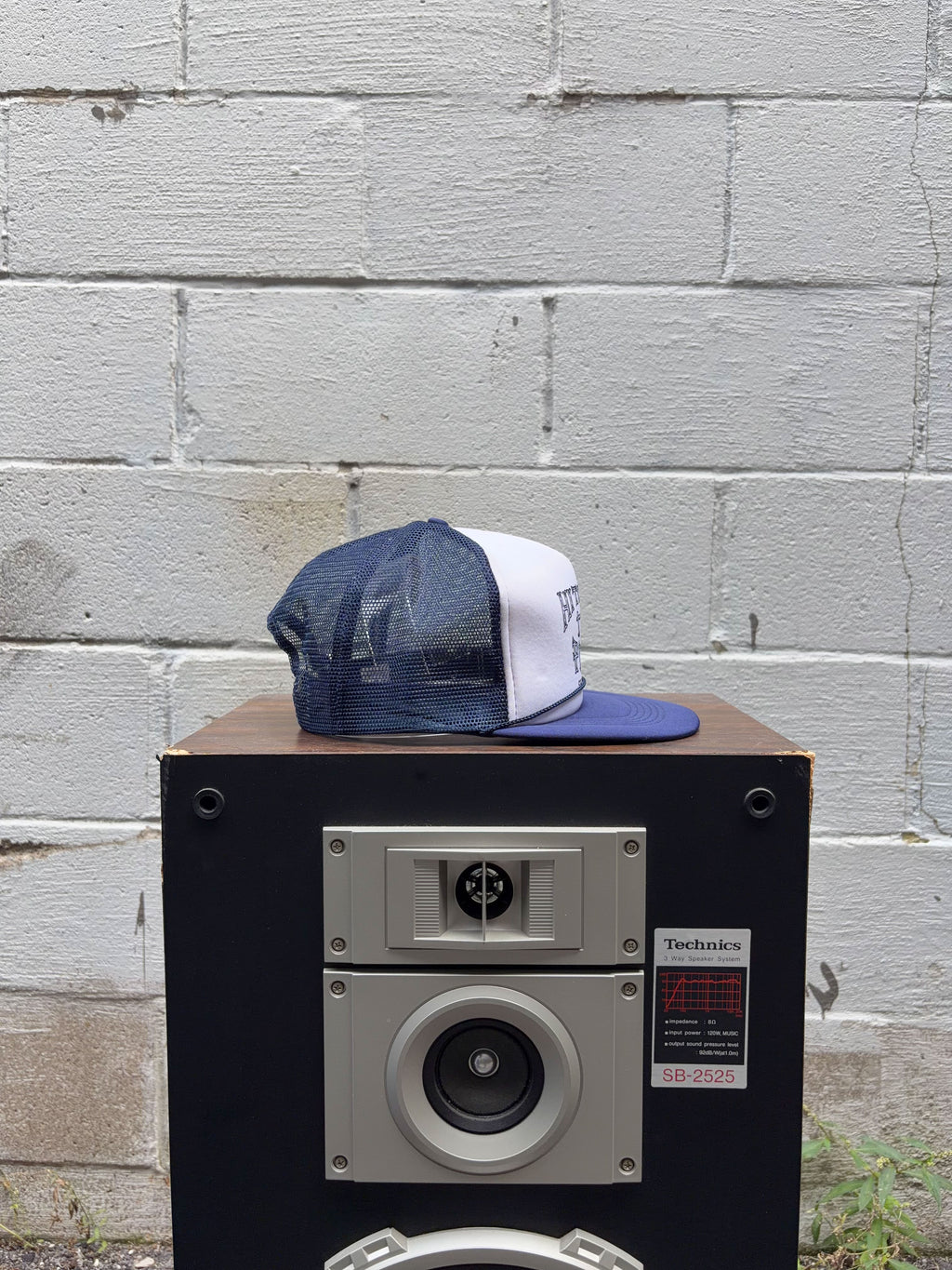 Vintage 80s/90s Hitchin' Post New York Graphic Trucker Snapback Hat OSFA