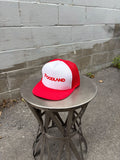 Vintage Foodland Grocery Store Logo Spellout Trucker Snapback Hat OSFA