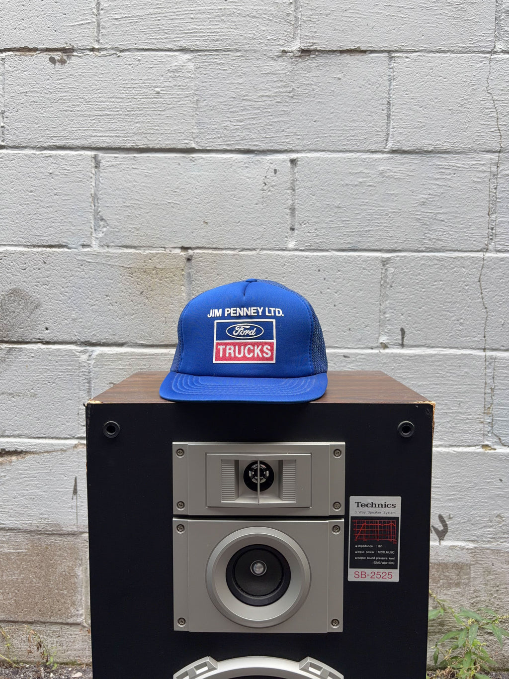 Vintage 90s Jim Penney Ford Trucks Graphic Logo Trucker Snapback Hat OSFA