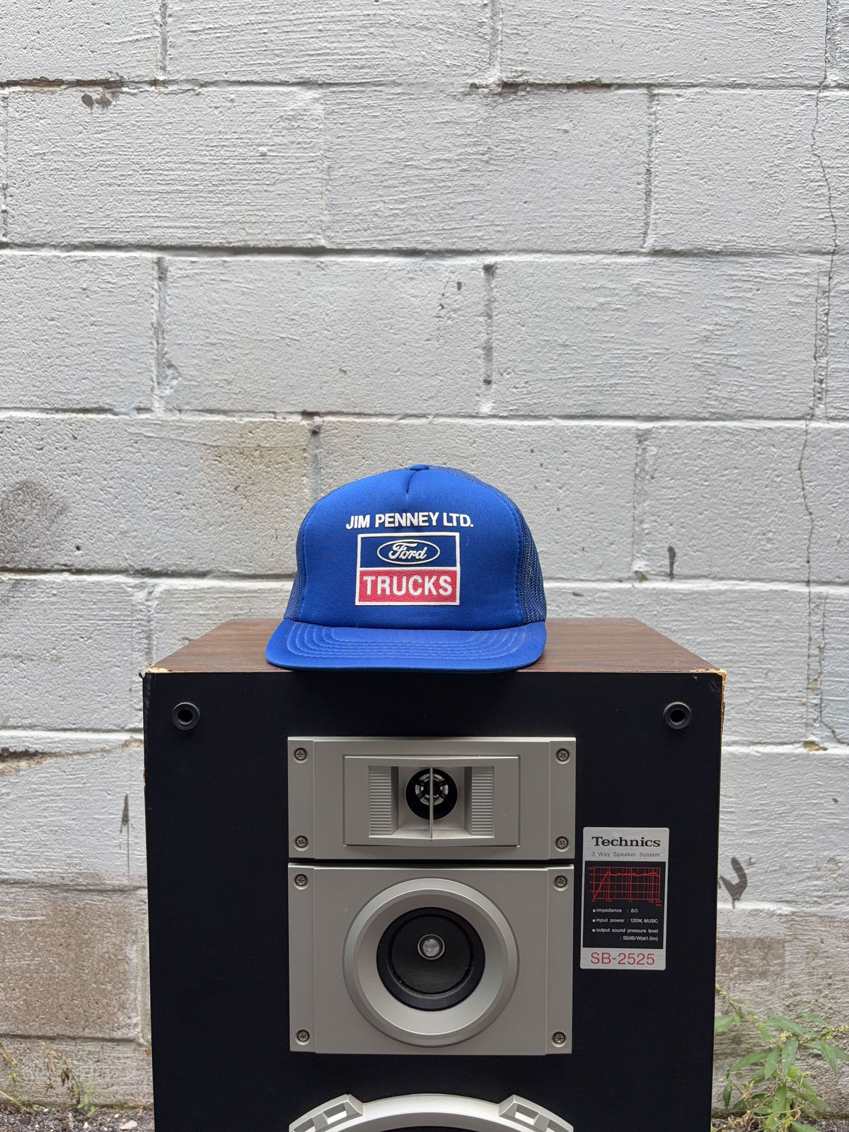Vintage 90s Jim Penney Ford Trucks Graphic Logo Trucker Snapback Hat OSFA