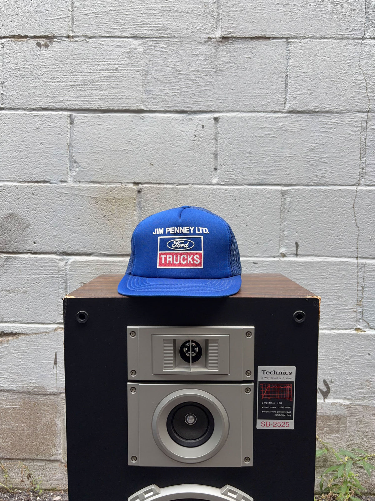 Vintage 90s Jim Penney Ford Trucks Graphic Logo Trucker Snapback Hat OSFA