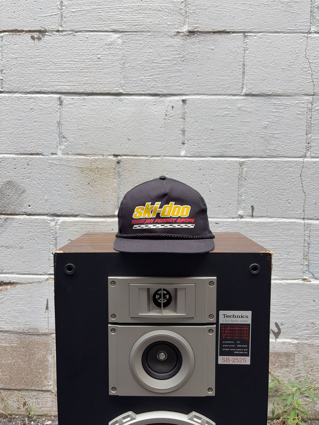 Vintage 90s Ski-doo Jim Penney Racing Graphic Logo Spellout Snapback Hat OSFA