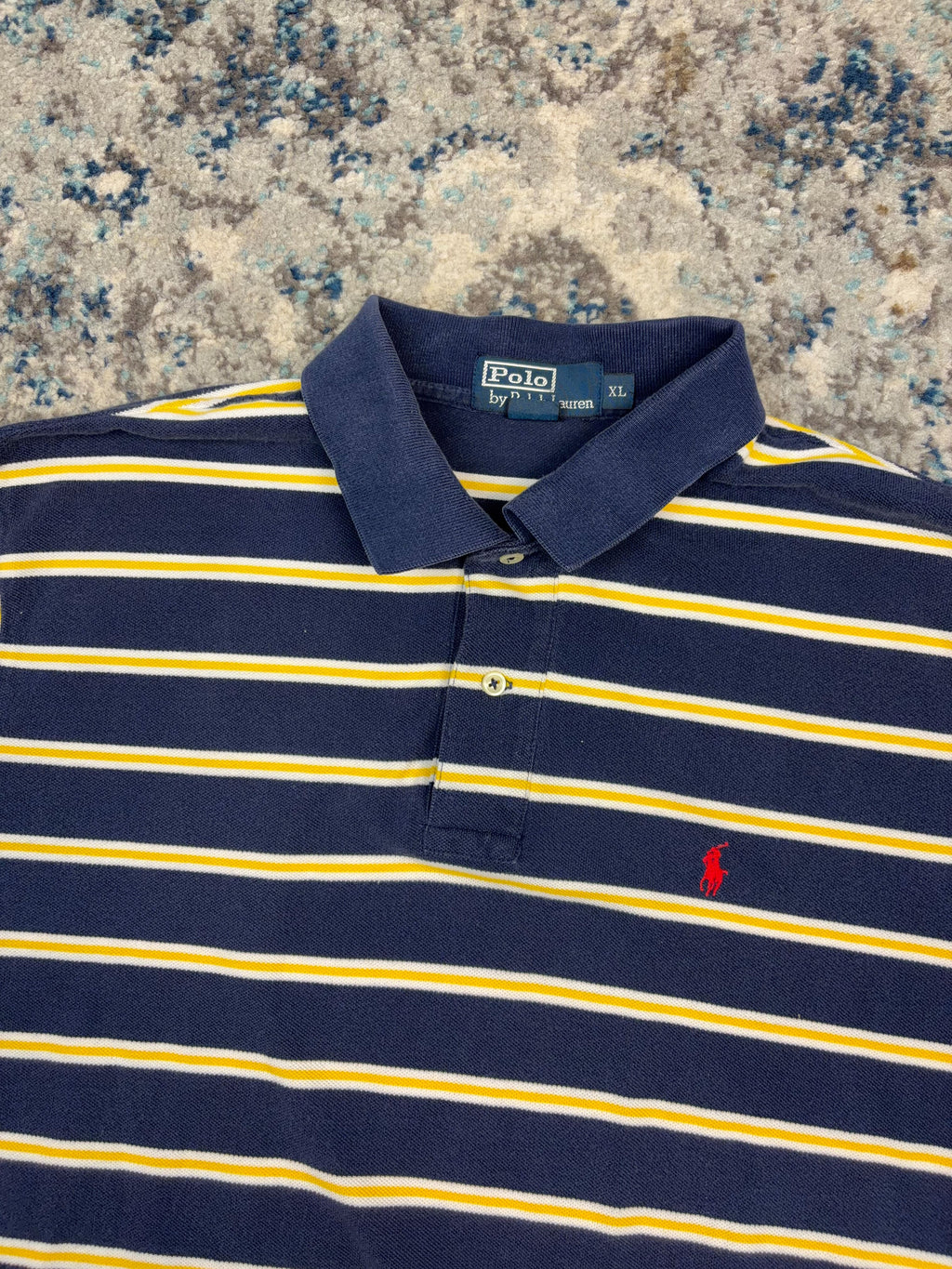 Vintage Polo Ralph Lauren Embroidered Pony Collars Short Sleeve Button Up Shirt Size XL