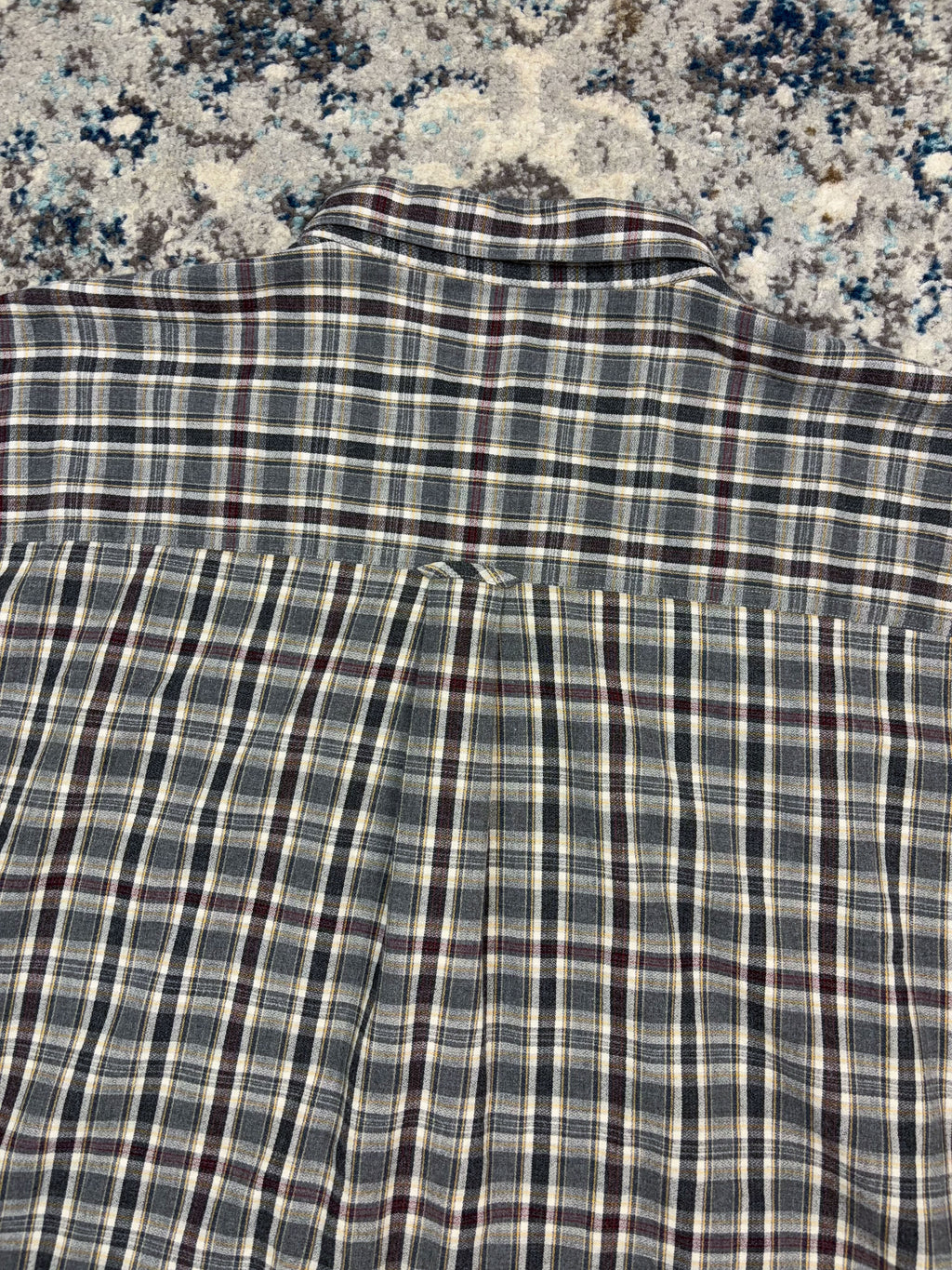 Vintage Chaps Ralph Lauren Embroidered Patch Plaid Reworked Cropped Button Up Shirt Size 2XL