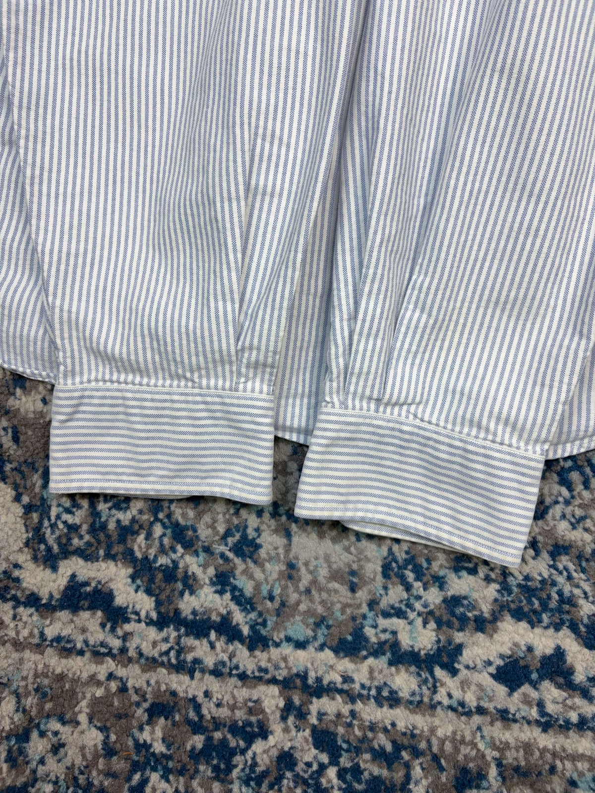 Vintage Polo Ralph Lauren Embroidered Pony Striped Long Sleeve Button Up Shirt Size XL