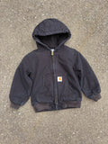 Vintage Carhartt Canvas Workwear Insulated Hooded Active Jacket Size YOUTH XS (6)