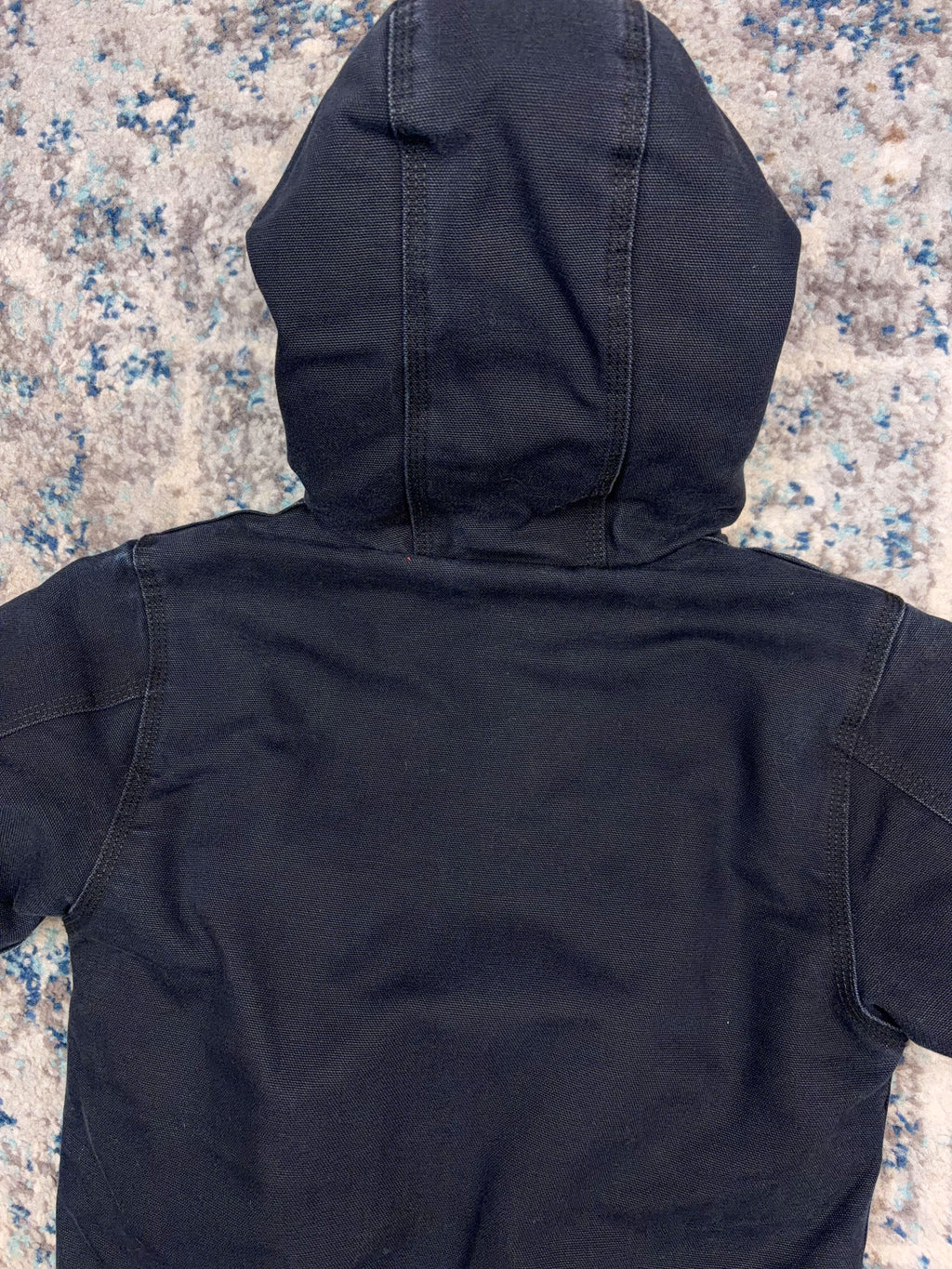 Vintage Carhartt Canvas Workwear Insulated Hooded Active Jacket Size YOUTH XS (6)