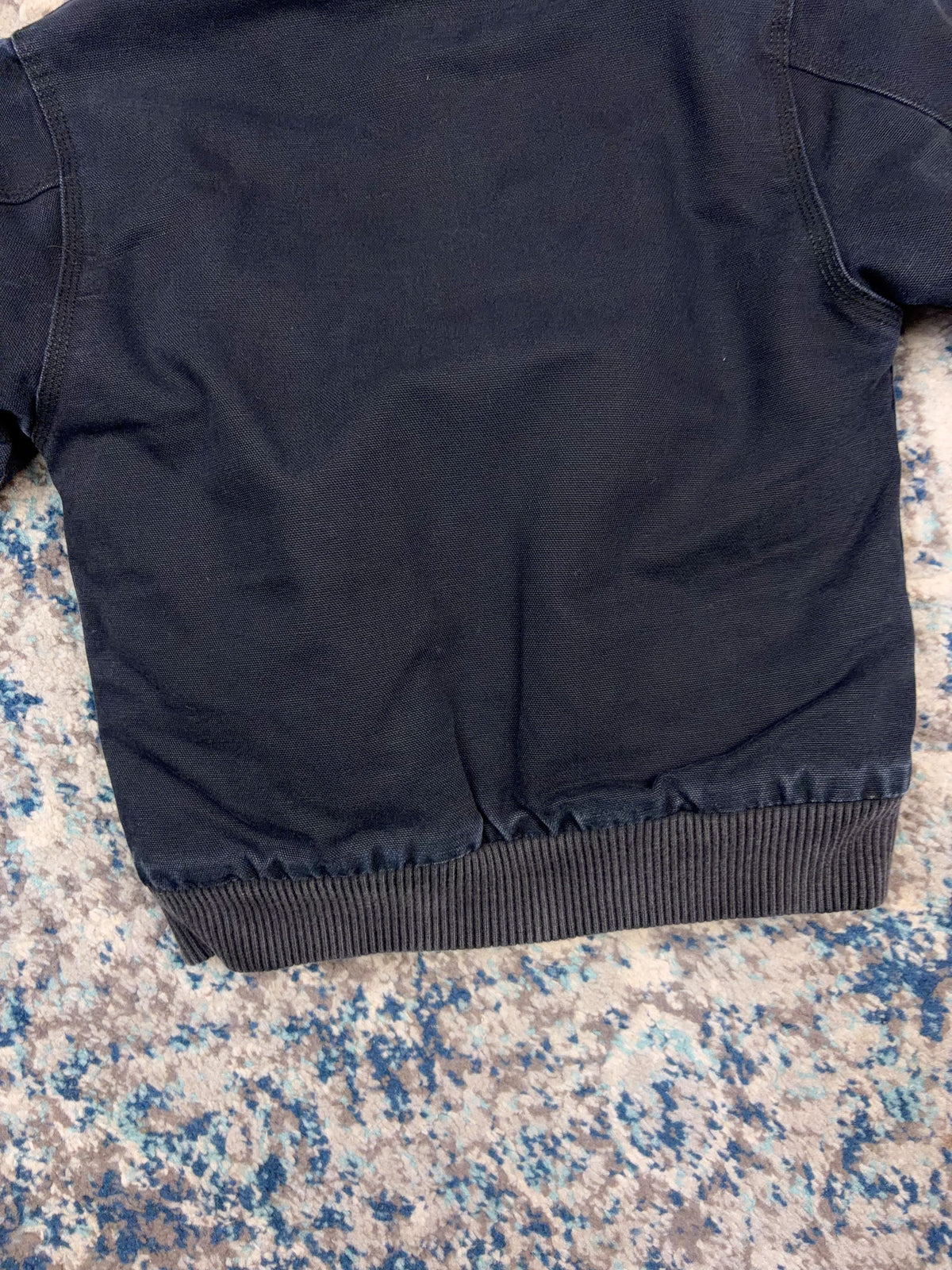 Vintage Carhartt Canvas Workwear Insulated Hooded Active Jacket Size YOUTH XS (6)