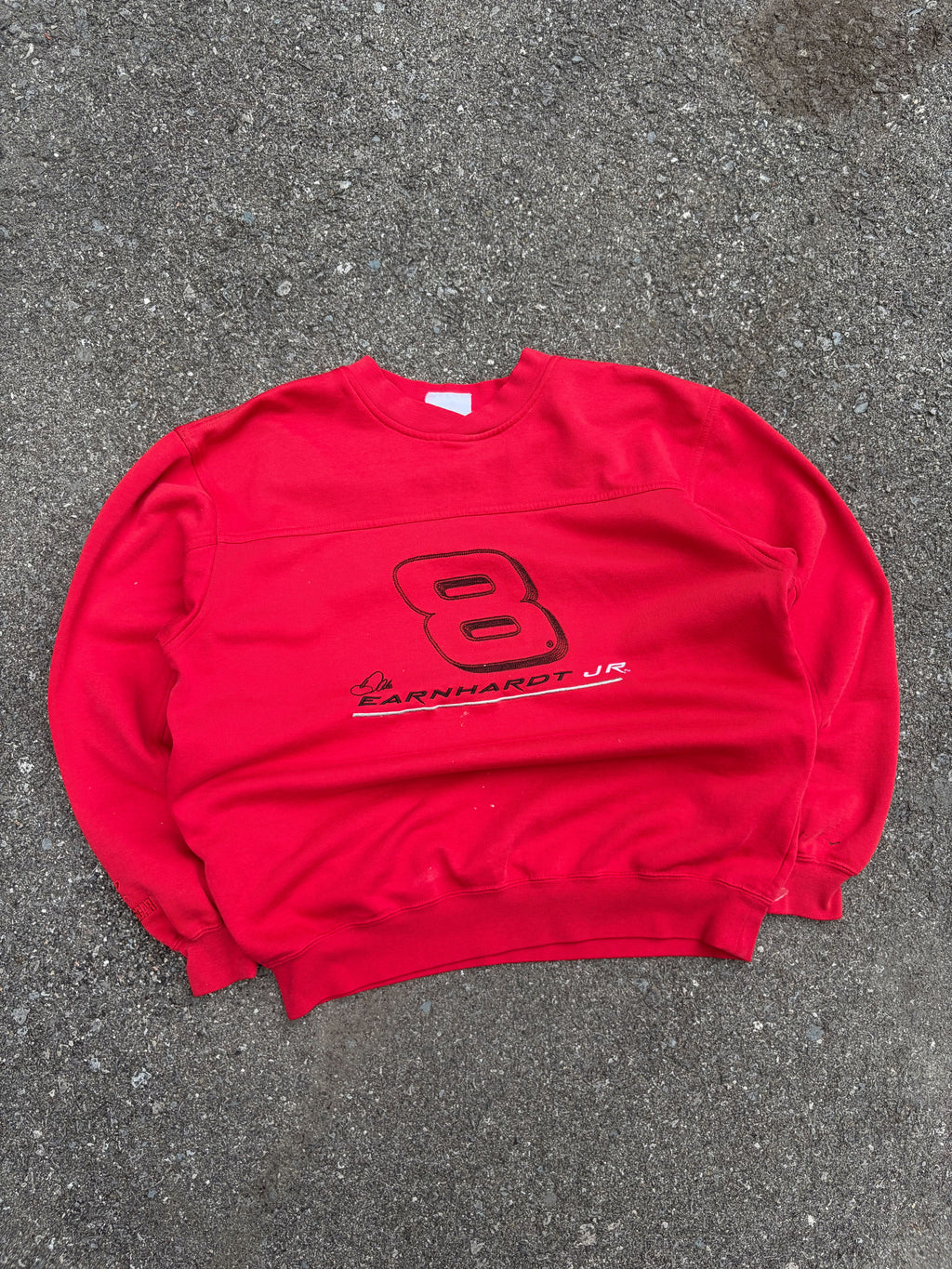 Vintage Dale Earnhardt Jr #8 Nascar Embroidered Spellout Crewneck Sweatshirt Size Large