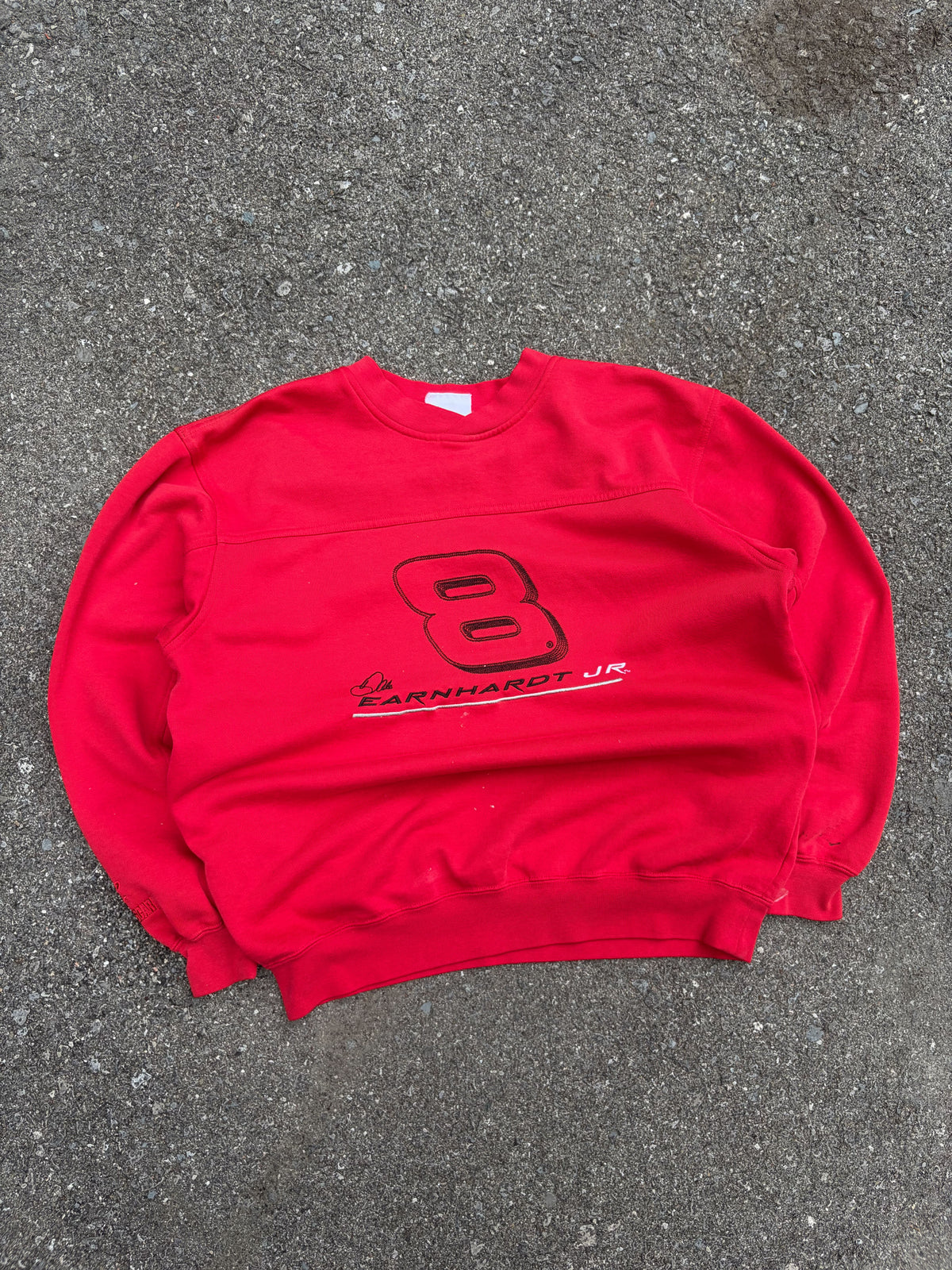 Vintage Dale Earnhardt Jr #8 Nascar Embroidered Spellout Crewneck Sweatshirt Size Large