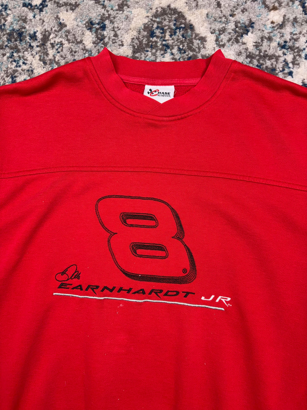 Vintage Dale Earnhardt Jr #8 Nascar Embroidered Spellout Crewneck Sweatshirt Size Large