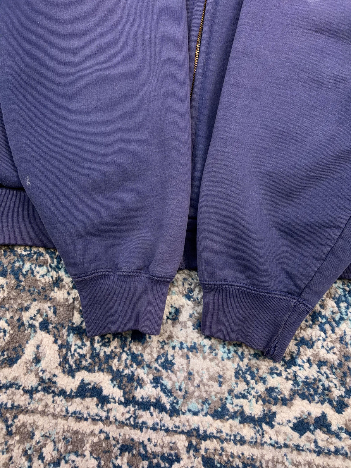 Vintage Carhartt Thermal Lined Heavyweight Hooded Full Zip Workwear Sweatshirt Size XL