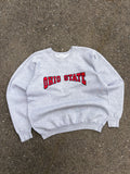 Vintage 90s Ohio State Buckeyes NCAA Arc Spellout Graphic Crewneck Sweatshirt Size Large