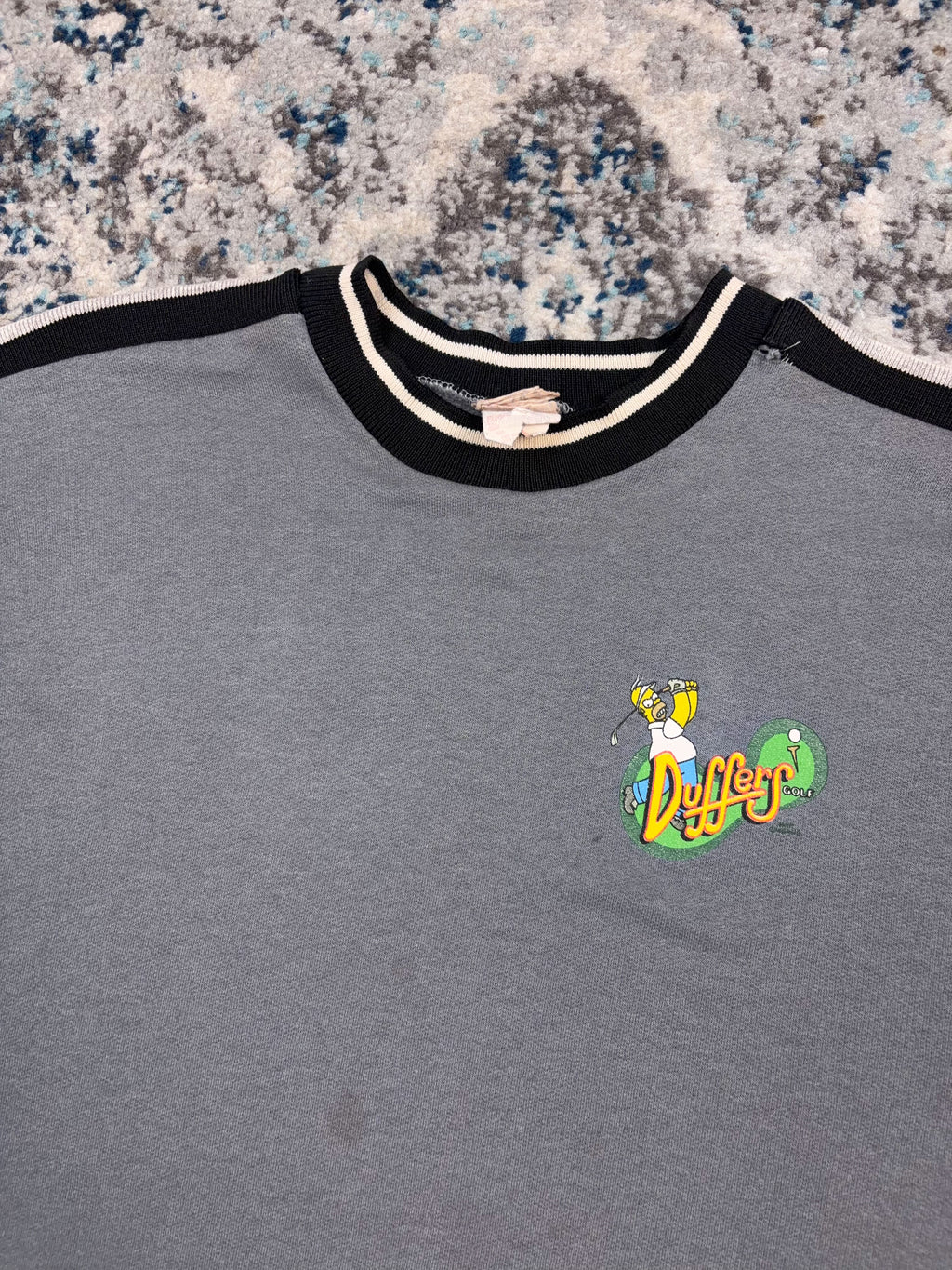 Vintage 90s The Simpsons Homer Duffers Golf Graphic Crewneck Sweatshirt Size XL
